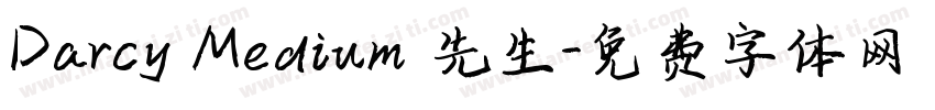Darcy Medium 先生字体转换